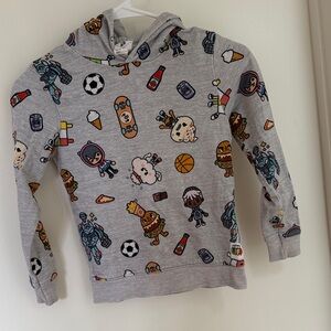 H&M Kids' Graphic Hoodie - Multicolor on Gray Toca Life